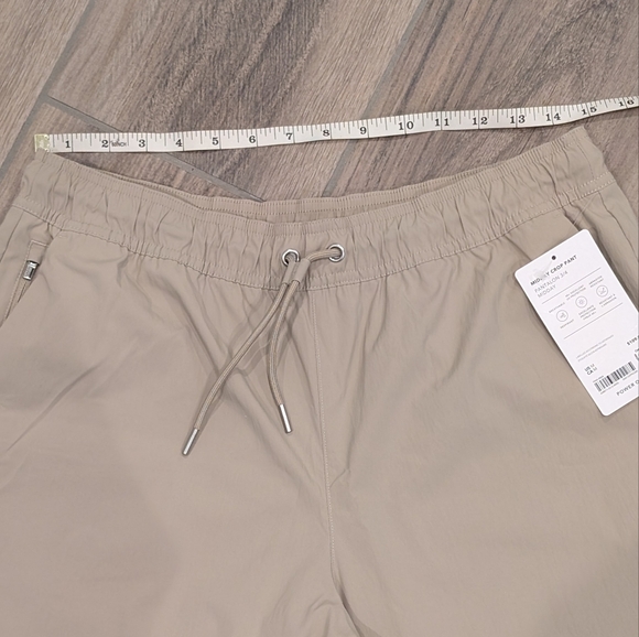 NWT Athleta Midday Crop Tan Wide-Leg Pants - Picture 8 of 11